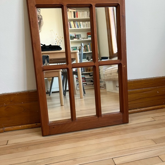 Vintage wooden mirror - Picture 4 of 7